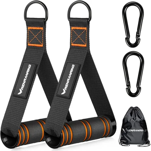 RENRANRING Asas de Ejercicio para Gimnasio, Accesorios de Reemplazo para Poleas de Máquina de Cable, Banda de Resistencia y Entrenador de Fuerza,
