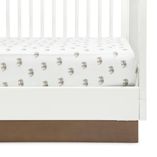 Miniatura 3 de Delta Children babyGap TrueSleep - Sábanas ajustables para cuna y niños pequeños (paquete de 2 unidades), diseño de amigos de safari (paquete de 2)