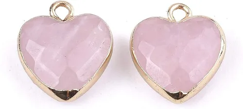 Miniatura 9 de KISSITTY 20 dijes de amazonita natural galvanizados con piedras preciosas cuadradas facetadas de 11-0.472x0.315 in con hallazgos de hierro dorado