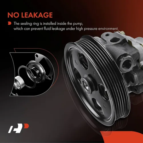 Miniatura 7 de A-Premium Bomba de dirección asistida, con polea, compatible con Dodge Durango 2000-2003, Dakota 2000-2004, 3.7L 4.7L, repuesto # 52106253AF