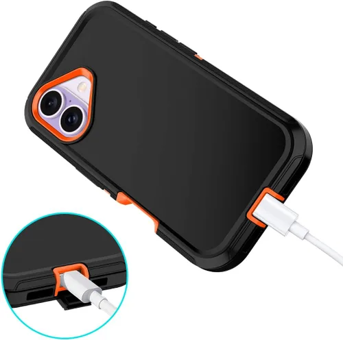 Miniatura 5 de I-HONVA Funda para iPhone 17 a prueba de golpes, a prueba de polvo y caídas, 3 capas de protección de cuerpo completo [sin protector de pantalla]