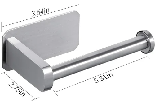 Miniatura 7 de VAEHOLD Portarrollos de papel higiénico autoadhesivo para cocina y baño, adhesivo para rollo de papel higiénico sin taladrar para baño, se pega
