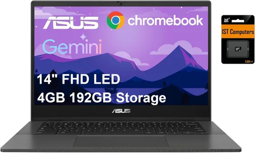Miniatura 10 de Computadora portátil ASUS Chromebook CM14 (14" FHD LED antirreflejos, MediaTek Kompanio 520, almacenamiento de 128GB