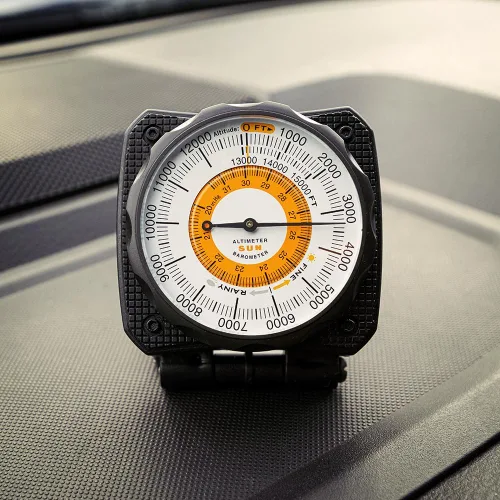 Miniatura 4 de Sun Company AltiLINQ - Altímetro y barómetro del tablero Altímetro para coche y camión Altitud de lectura de 0 a 15,000 pies