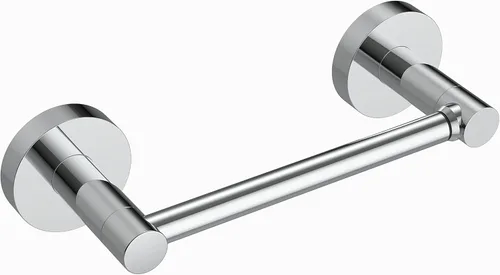 Miniatura 10 de Soporte de papel higiénico negro mate para baño, soporte de rollo de papel giratorio de doble poste de acero inoxidable y aleación de zinc, montaje