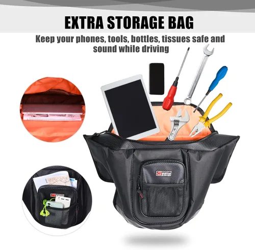 Miniatura 3 de Bolsa de Asiento Central UTV Compatible con Polaris General 1000/1000-4 / XP 1000 / XP 4 1000 2016-2025 Accesorios Bolsa de Almacenamiento Grande