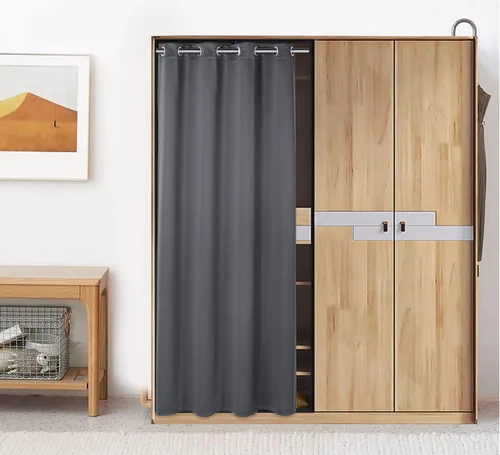 Miniatura 75 de PI Cortinas opacas para dormitorio, tratamiento de ventana con aislamiento térmico de anillo superior, cortinas oscurecedoras de habitación