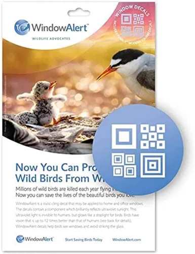 Miniatura 7 de WindowAlert Cobertura Anticolisión de Copo de Nieve - Adhesivo de Ventana UV-Reflectante para Proteger a las Aves Silvestres de Colisiones contra