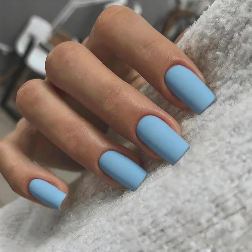 Miniatura 15 de Uñas postizas a presión color rosa bebé, uñas postizas cuadradas medianas con pegamento en uñas de longitud media, uñas acrílicas cortas