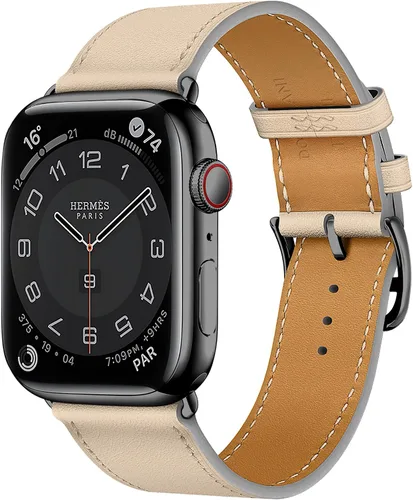 Miniatura 31 de LB1 - Correa de cuero para Apple Watch para mujeres y hombres, SE Ultra 2 de 1.575 in 1.732 in 1.811 in 1.654 in 1.772 in 1.614 in 1.496 in 1.929 in