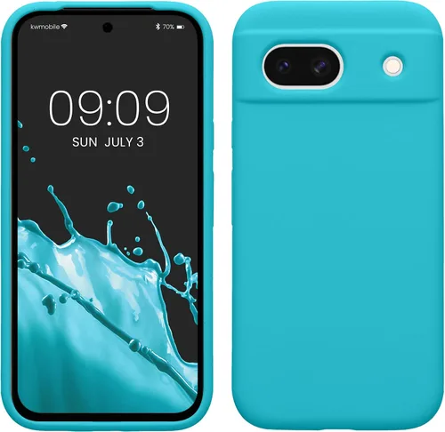 Miniatura 127 de kwmobile Funda Compatible con Google Pixel 6 Pro - Funda de Teléfono de Silicona TPU con Acabado Suave - Azul Caribe