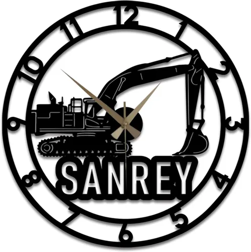 Miniatura 10 de Letrero de Reloj de Garaje Personalizado, Reloj de Pared de Metal para Garaje, Reloj de Pared de Herramientas de Reparación de Automóviles con Luz