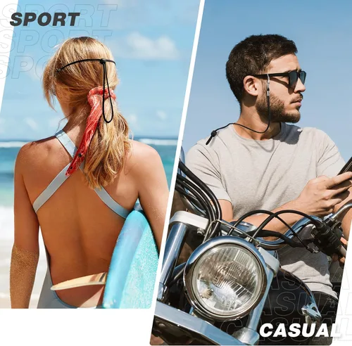 Miniatura 5 de DUGRAFT Correa para lentes – Soporte para gafas alrededor del cuello, correa de gafas de sol para deportes, hombres y mujeres