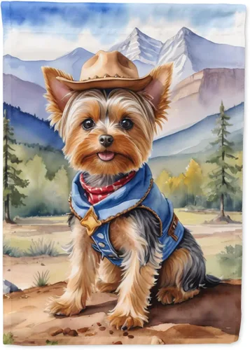 Miniatura 17 de Caroline's Treasures DAC5824GF - Bandera decorativa para jardín con texto en inglés "Affenpinscher", diseño de vaquero para jardín, jardín, jardín