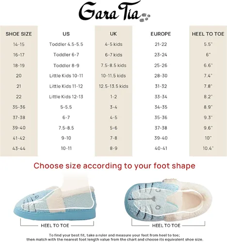 Miniatura 4 de GaraTia Pantuflas cálidas de gato para mujeres y niños