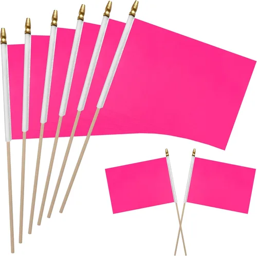 Miniatura 10 de WEITBF 12 Piezas Banderas Moradas Sólidas de 8×12 Pulgadas Pequeñas Banderas de Sublimación en Blanco para Bricolaje en Palo Mini Bandera Triangular