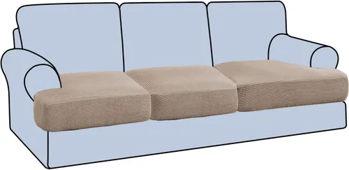 Miniatura 10 de H.VERSAILTEX Funda Elástica para Sillón Sofá con Cojín en Forma de T, Fundas de Cojín en T para Sala de Estar, Funda para Sillón Sofá, Funda