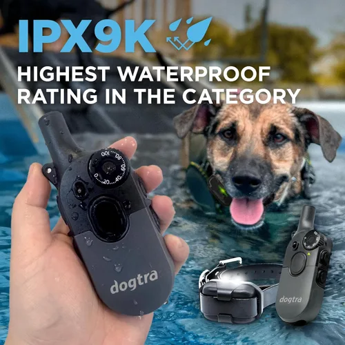 Miniatura 8 de Dogtra 200iQ Collar E de entrenamiento remoto – 100 niveles, tono, vibración, rango de 1/2 milla – Compacto, impermeable, control con una sola mano