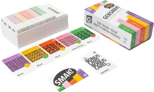 Miniatura 4 de GENSMAK! Juego de fiesta - Atractivo juego de trivia multigeneracional con pistas cómicas - Divertido para familiares y amigos, adultos