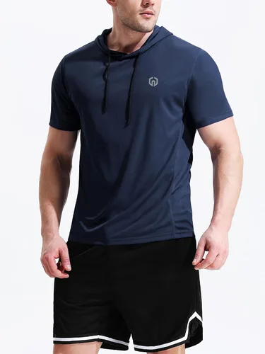 Miniatura 2 de NELEUS Dry Fit - Camiseta deportiva sin mangas para correr con capucha