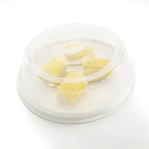 Miniatura 3 de Charola para microondas Nordic Ware para panceta o descongelar alimentos, Rejilla para tocino y carne, dos lados, con cubierta de 25,4 cm
