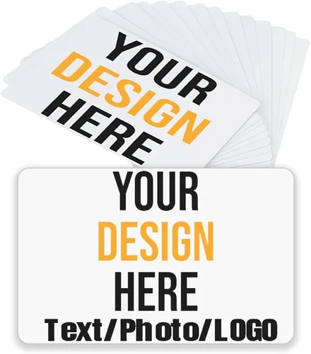 1000 tarjetas de visita personalizadas de PVC impermeable, añade foto, texto/logotipo, imprime tus propias tarjetas de visita personalizadas