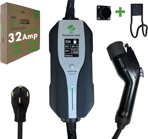 Miniatura 22 de Primecom.Tech - Cargador de vehículo eléctrico de nivel 2 (EV) Amperaje ajustable