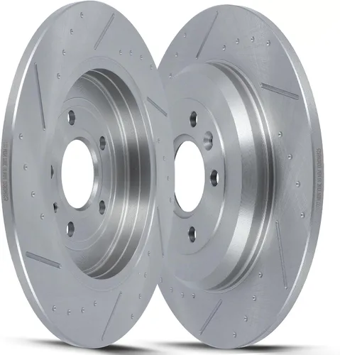 Miniatura 34 de SCITOO Rear Brake Rotors For Honda For CR-V 2002-2004 Drilled & Slotted Disc Brakes Rotors Replacement:31304