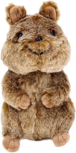 Kawaii Quokka - Almohada de peluche de canguro realista de cola corta, almohada de felpa suave de ardilla para decoración del hogar, 8.5 pulgadas