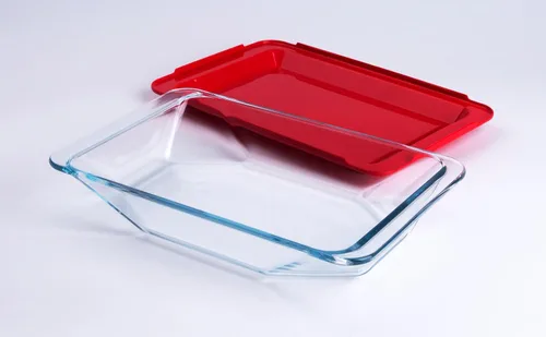 Miniatura 7 de Juego de 8 bandejas de vidrio templado para hornear con tapas sin bisfenol A. Apto para horno, microondas, refrigerador y lavavajillas, 0.8L, 1.5L