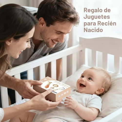 Miniatura 7 de Sonajeros para bebés, juguetes de dentición de 3 a 6 meses, juguetes para bebés de 0 a 6 meses, juguetes sensoriales para bebés recién nacidos