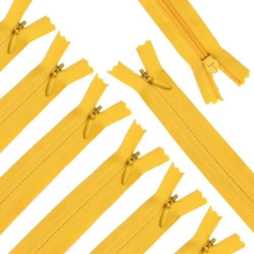 Miniatura 20 de Renashed 45 cremalleras invisibles de nailon mixto de 21.5 pulgadas para costura, costura, artesanía, 20 colores (mezcla de colores)