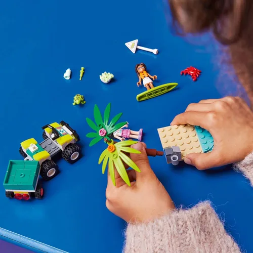 Miniatura 3 de LEGO Friends Turtle Protection Vehicle 41697 - Juego de juguetes de construcción para niños, niñas y niños a partir de 6 años (90 piezas)