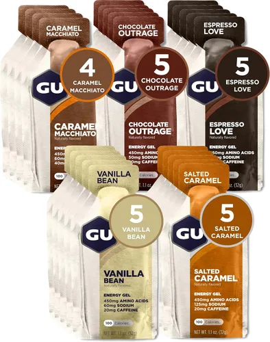 Miniatura 2 de GU Energy Original Sports Nutrition - Gel energético, 24 unidades, sabores indulgentes surtidos y gofres de nutrición deportiva Stroopwafel, sabores