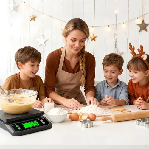 Miniatura 6 de Báscula digital grande de cocina de 66 lb 30 kg, báscula de alimentos para hornear, cocinar, pan, carne con función de tara y cuenta preparatoria