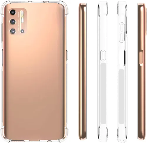 Miniatura 2 de USTIYA Funda para Motorola G9 Plus Clear TPU Moto G9+Cuatro Esquinas Cubierta Protectora Transparente Suave Funda