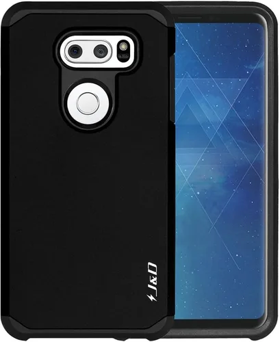 Miniatura 4 de LG V30 Caso, [ArmorBox] [Dual Layer] híbrido prueba de golpes Rugged Case de Protección para LG V30 de J & D, Negro
