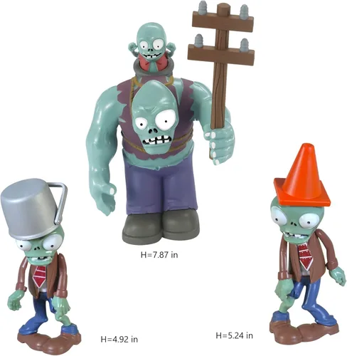 Miniatura 3 de ZESTAR Plantas y Zombies Juguetes Figuras vs Peashooter Recuerdos de Fiesta Decoraciones de Cumpleaños Suministros Peluches Set Serie 2 Juegos PVZ