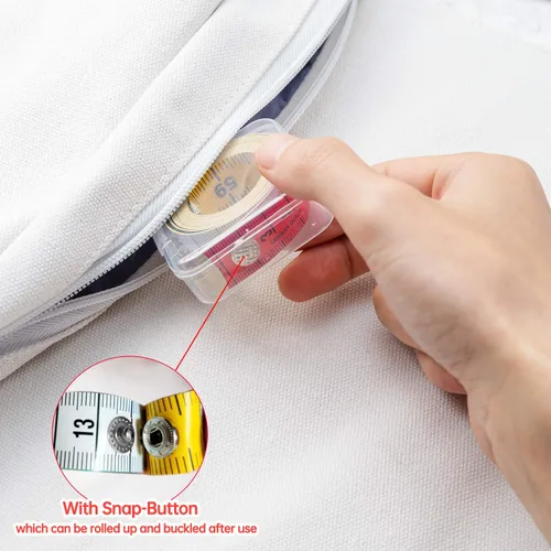 Miniatura 3 de Cinta métrica para el cuerpo, tela, costura, tela a medida, medidas para manualidades en casa, 60 pulgadas/59.1 in, suave, multicolor, cinta métrica