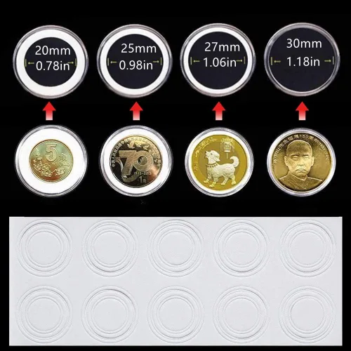 Miniatura 3 de AITIME Funda para coleccionista de monedas, 30mm