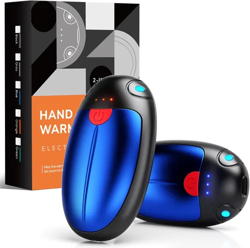 Miniatura 9 de HAWANA - Calentadores de manos recargables, 2 paquetes de calentadores de manos portátiles de bolsillo, calentadores eléctricos de doble calor de 20