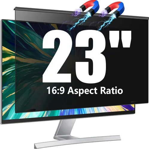 Miniatura 11 de Filtro magnético de pantalla de privacidad para computadora de 22 pulgadas para monitor de pantalla ancha 16:10, 22 pulgadas para colgar extraíble