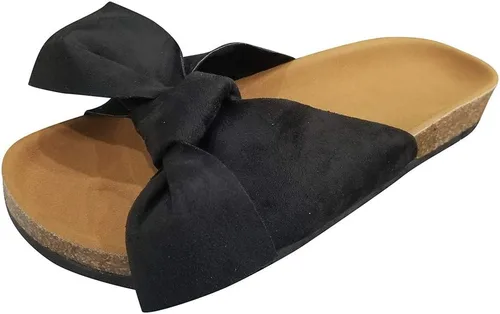 Miniatura 3 de Sandalias planas para mujer, sandalias de plataforma cómodas con nudo de lazo, para verano, playa, viajes, moda