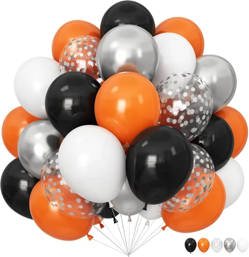Miniatura 26 de Isndare Globos Negros, Dorados y Verdes para Decoraciones de Fiesta de Graduación 60 Piezas 30.5CM Globos Negros, Dorados y Verdes Metálicos Negro