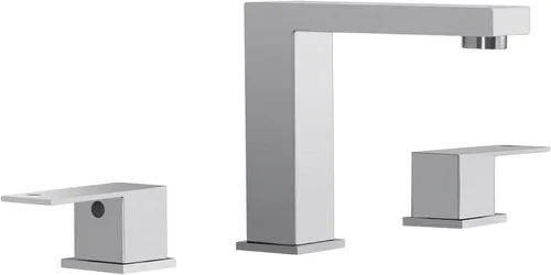 Miniatura 8 de KES Grifo de Lavabo de Baño de 8 Pulgadas Extendido Grifo de Baño de 3 Orificios Grifo de Tocador Manguera de Suministro Incluida SUS304 Acero