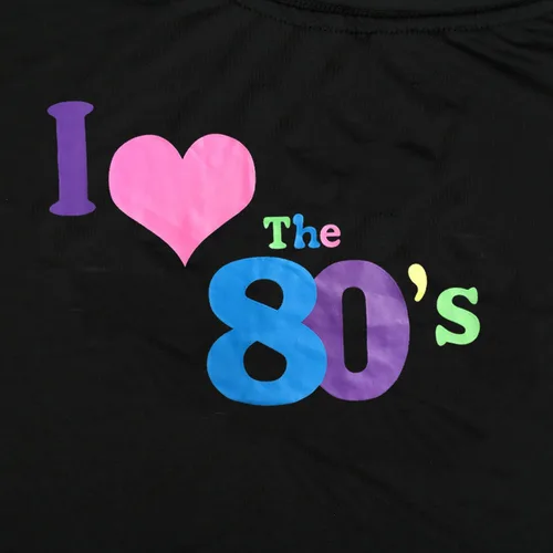 Miniatura 3 de Accesorios de disfraces de Halloween de los años 80 para mujeres, camiseta sin hombros para los años 80