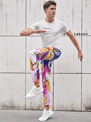 Miniatura 5 de Novedosos pantalones deportivos unisex con gráficos 3D de novedad, pantalones deportivos holgados y frescos S-XXL
