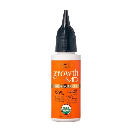 RED by Kiss Aceite fortalecedor del cabello con aceites orgánicos 100% naturales y certificados por USDA para el crecimiento del cuero cabelludo y