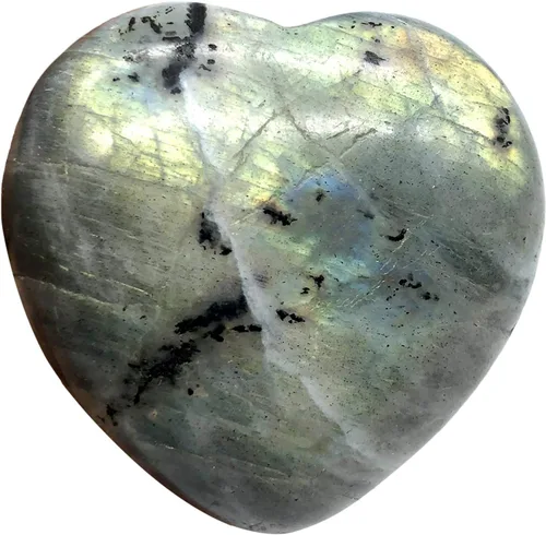 Miniatura 21 de Fekuar Piedra de palma de bolsillo de corazón de cuarzo rosa natural, cristal curativo, romántico amor, piedras de preocupación de energía, Cristal