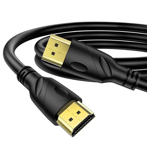 Cable HDMI de 6 pies chapado en oro de ultra alta velocidad 4K @ 60Hz, Ultra HD, 1080P y ARC compatible con laptop, PC de juegos, monitor, PS5, PS4,